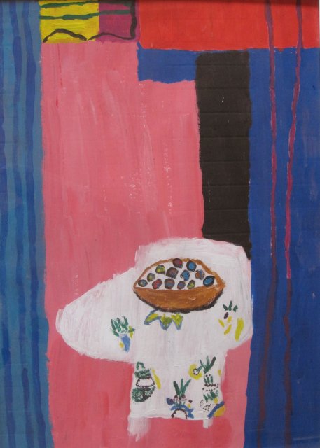 Acrylbild nach Matisse Helga Haselbach